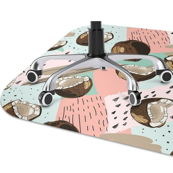 Chair mat floor panels protector coconuts