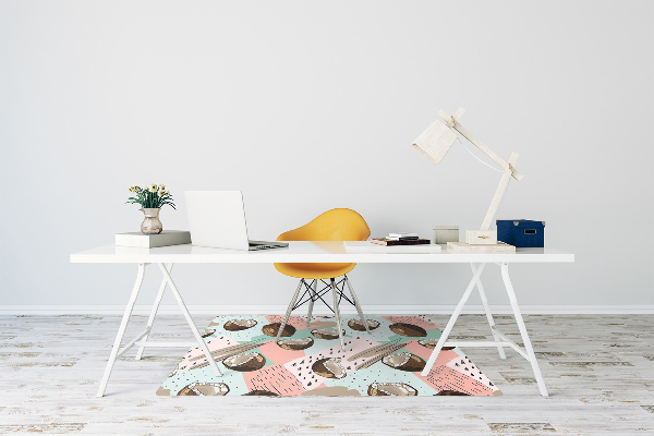Chair mat floor panels protector coconuts
