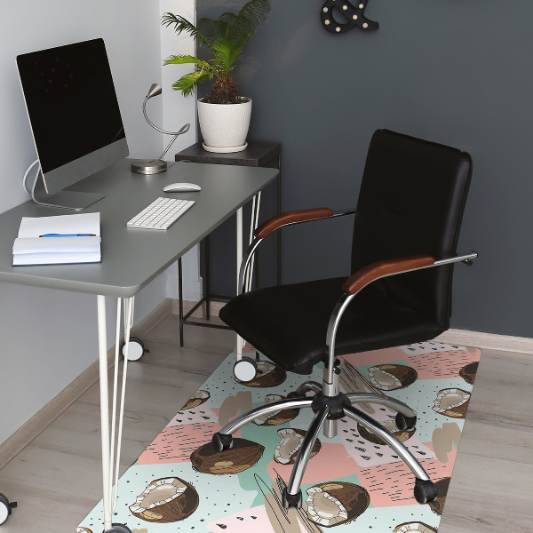 Chair mat floor panels protector coconuts