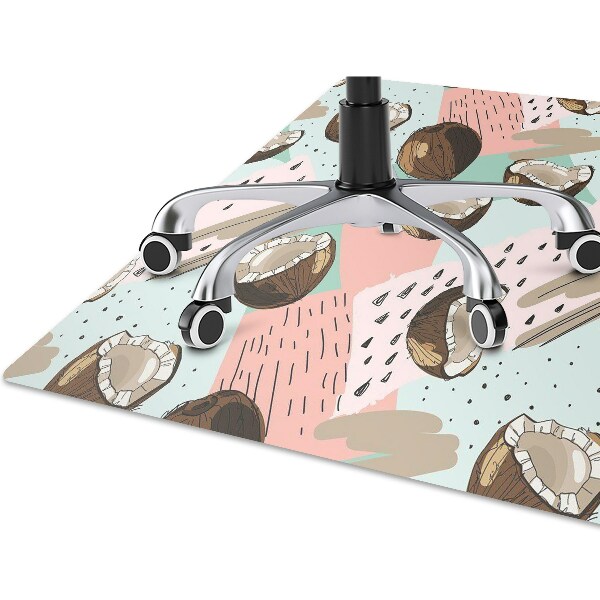 Chair mat floor panels protector coconuts