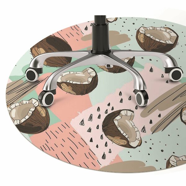 Chair mat floor panels protector coconuts