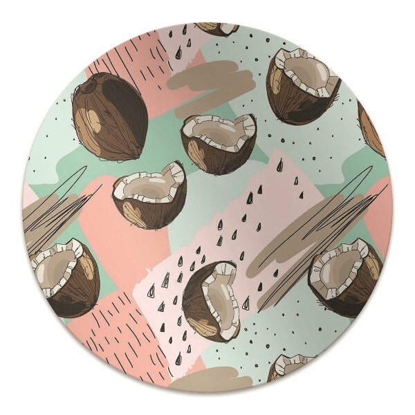 Chair mat floor panels protector coconuts