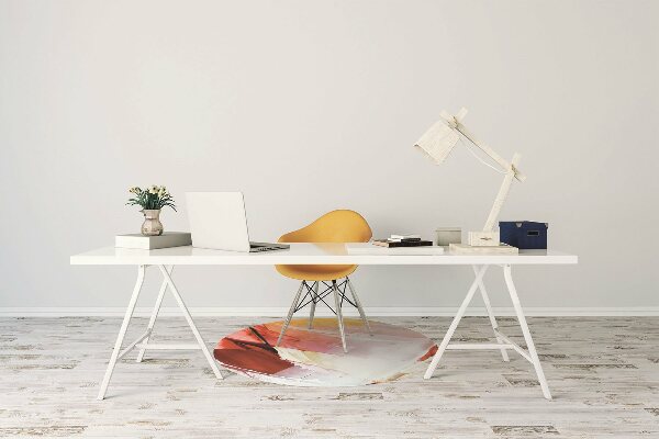 Desk chair mat paint stains