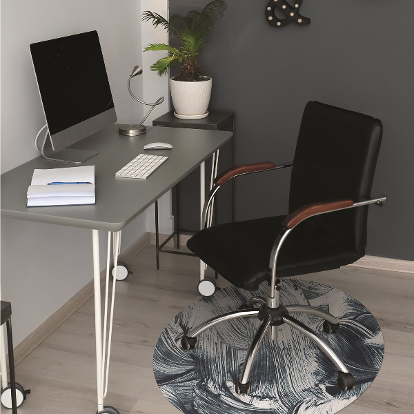 Office chair mat daubs