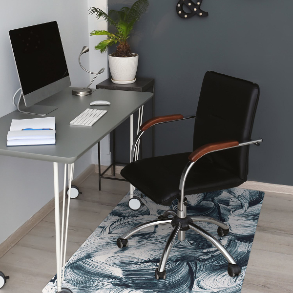 Office chair mat daubs