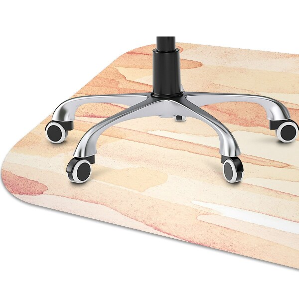 Desk chair mat yellow lines