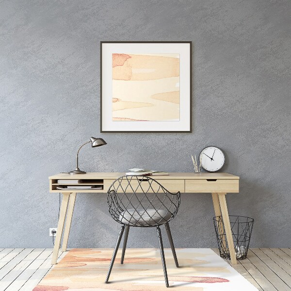Desk chair mat yellow lines