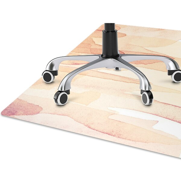 Desk chair mat yellow lines