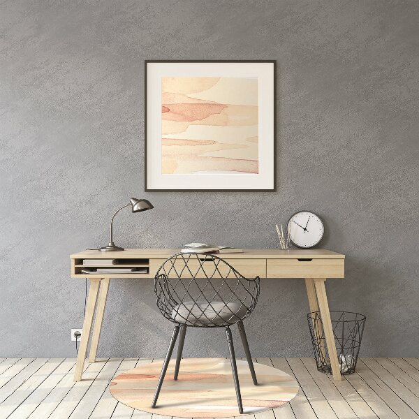 Desk chair mat yellow lines