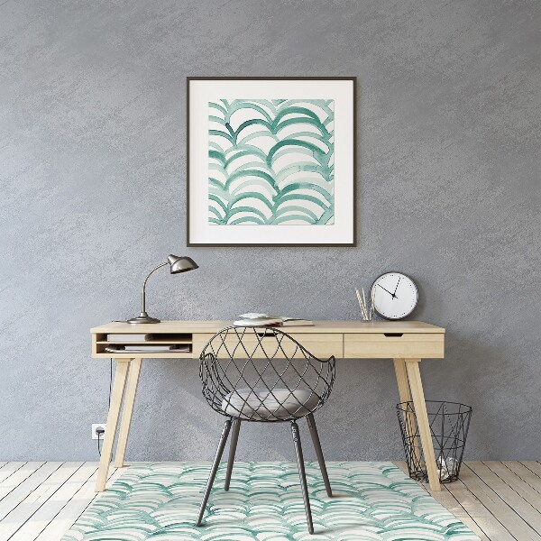 Desk chair mat Fish scales