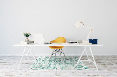 Desk chair mat Fish scales