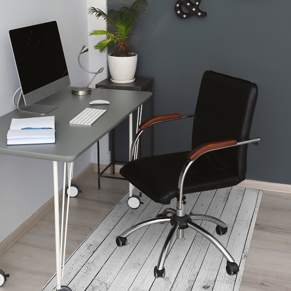 Office chair mat Wooden planks