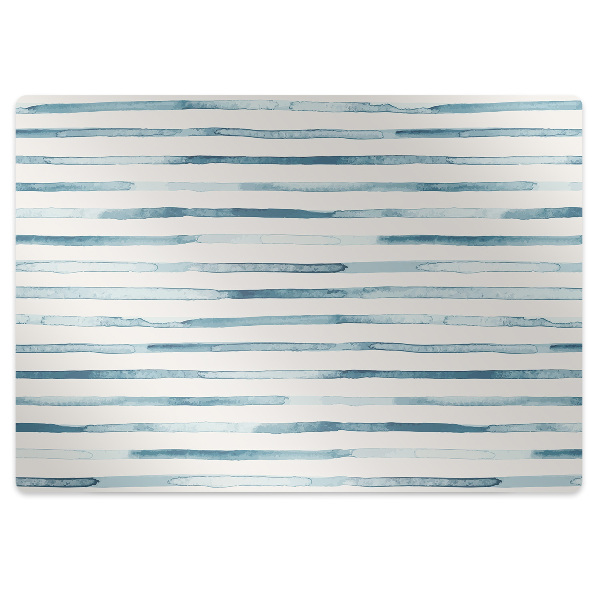 Chair mat floor panels protector blue lines