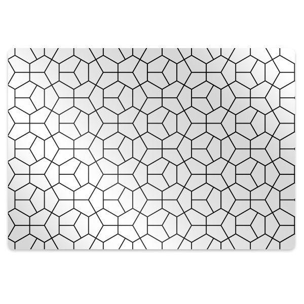 Office chair mat geometric shapes