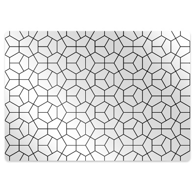 Office chair mat geometric shapes