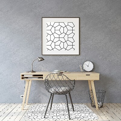 Office chair mat geometric shapes