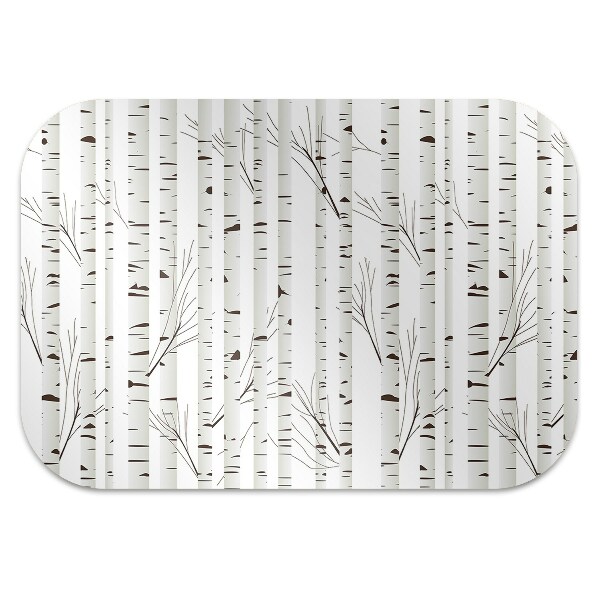 Office chair mat birches