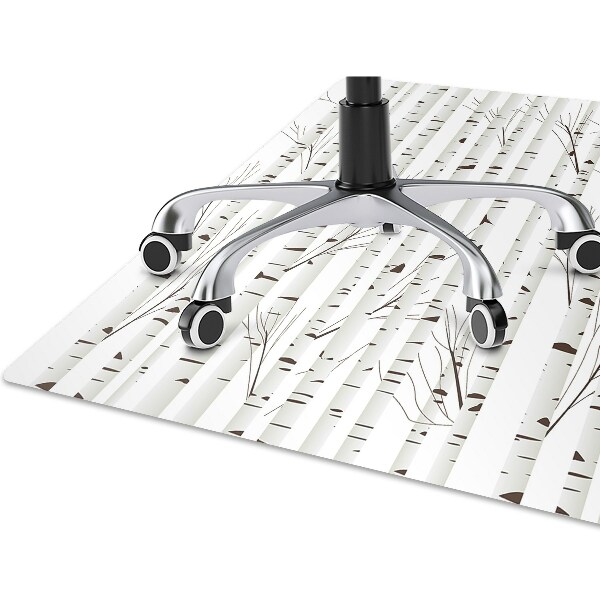 Office chair mat birches