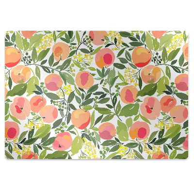 Desk chair mat Peaches