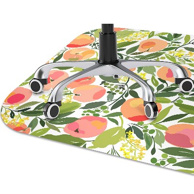 Desk chair mat Peaches