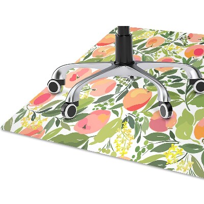 Desk chair mat Peaches