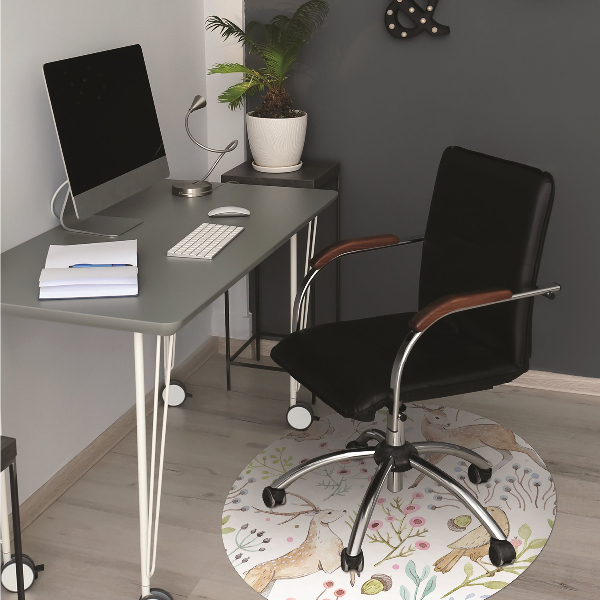 Office chair mat Wild animals