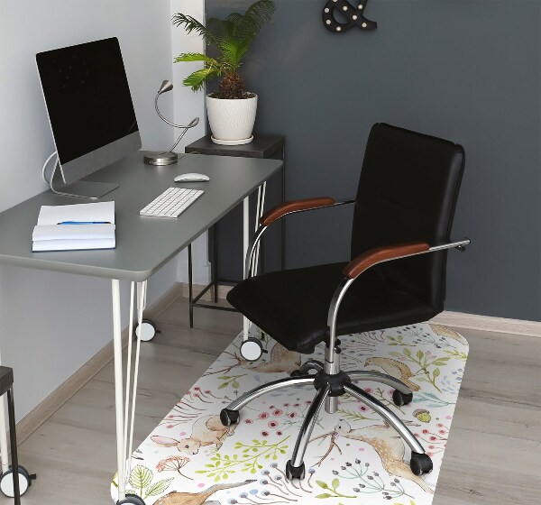 Office chair mat Wild animals