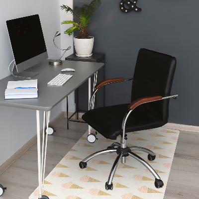 Desk chair mat pink ice cream