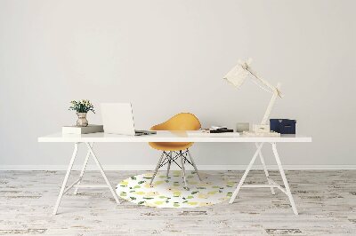 Desk chair mat yellow pears