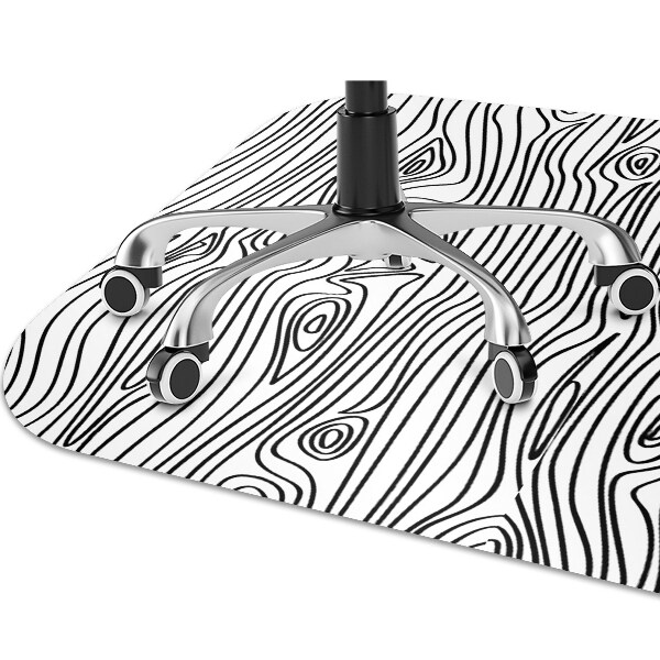 Office chair mat imitation wood