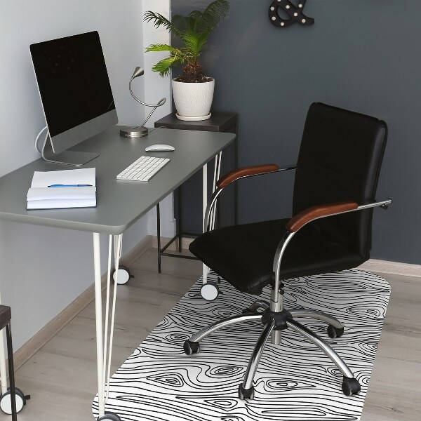 Office chair mat imitation wood