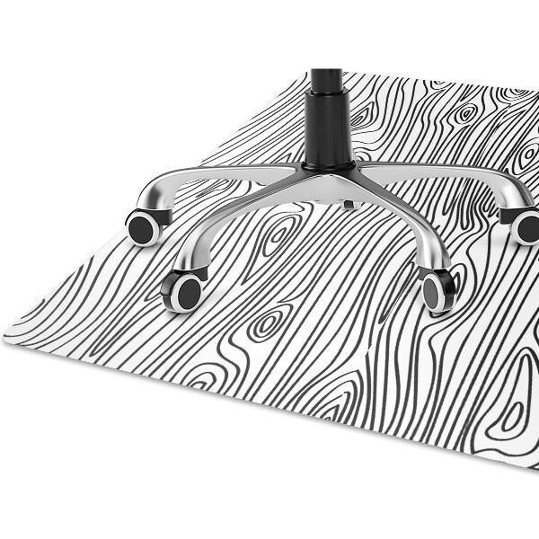 Office chair mat imitation wood