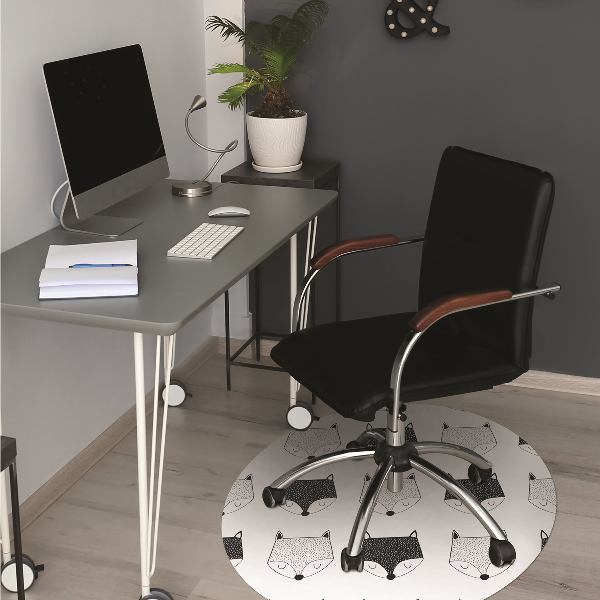 Computer chair mat Pattern in slippery