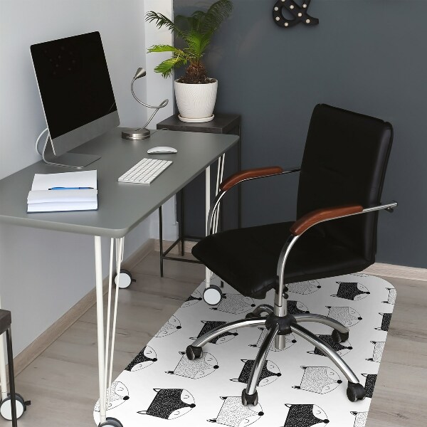 Computer chair mat Pattern in slippery