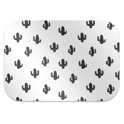 Office chair floor protector Cactus pattern