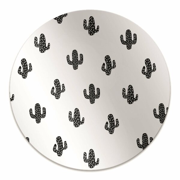 Office chair floor protector Cactus pattern