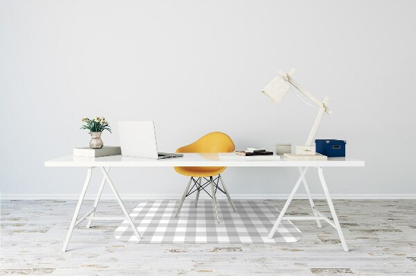 Computer chair mat gray grille