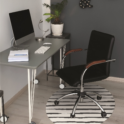 Computer chair mat black lines