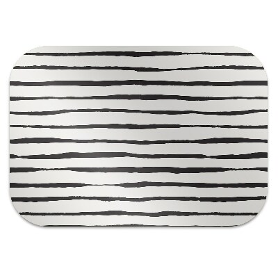 Computer chair mat black lines