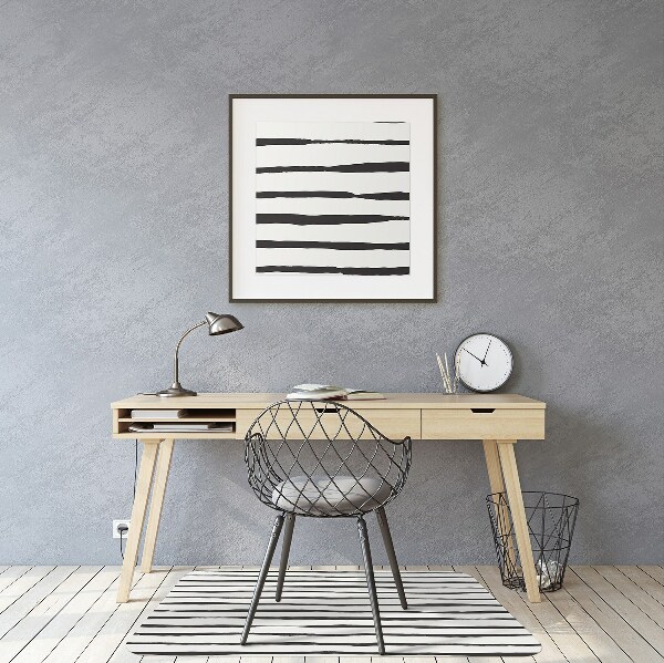Computer chair mat black lines