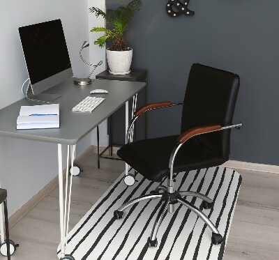 Computer chair mat black lines