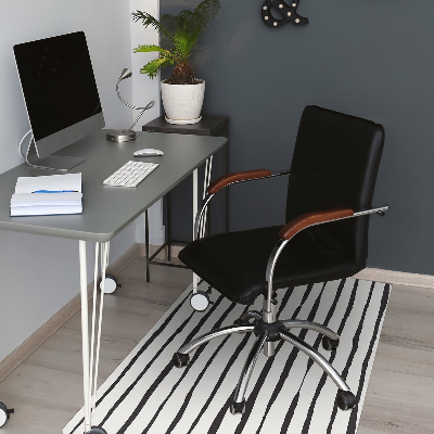 Computer chair mat black lines