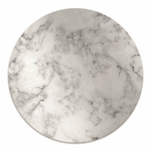 Computer chair mat white marble