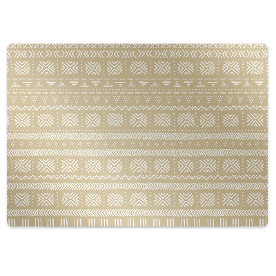 Desk chair mat yellow shape