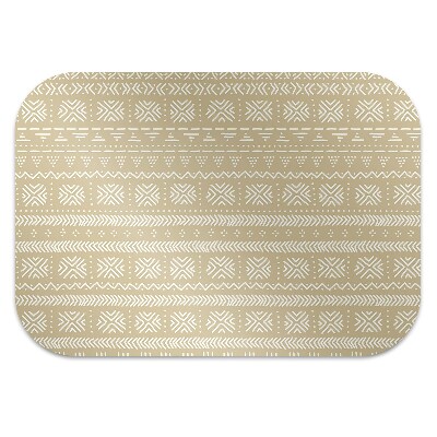 Desk chair mat yellow shape