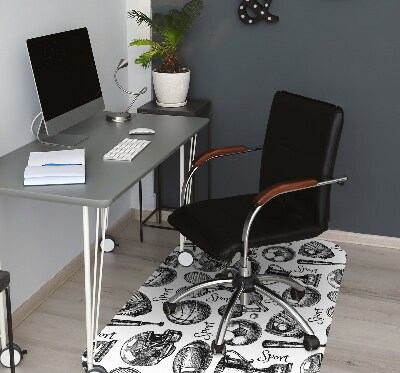 Office chair mat Sports themes