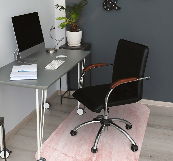 Office chair mat pink texture