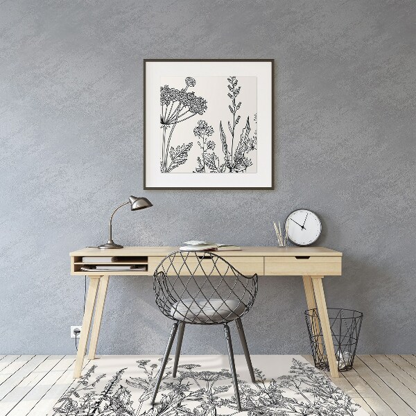 Office chair floor protector A field meadow