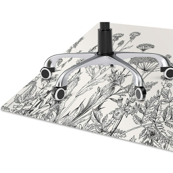 Office chair floor protector A field meadow