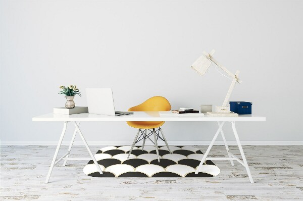 Desk chair mat Fish scales